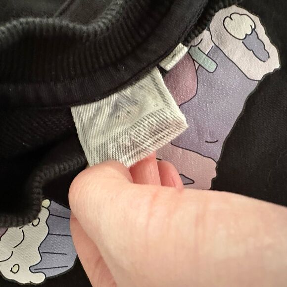 Prod BLDG Women’s Black 2 Bunny Cupcake Sweatshirt - Picture 4 of 8